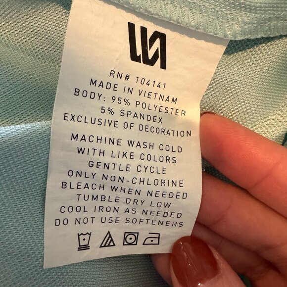 VRST Men’s Short Sleeve Button-Up Shirt Light Aqua Performance Stretch Size XXL - Picture 5 of 5